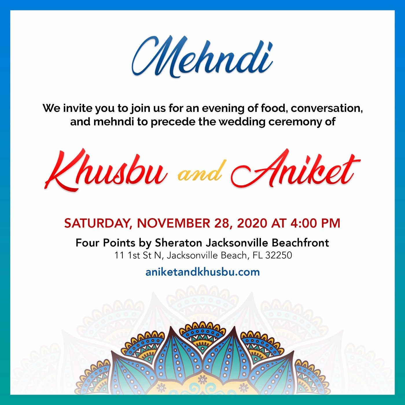 Mehndi card