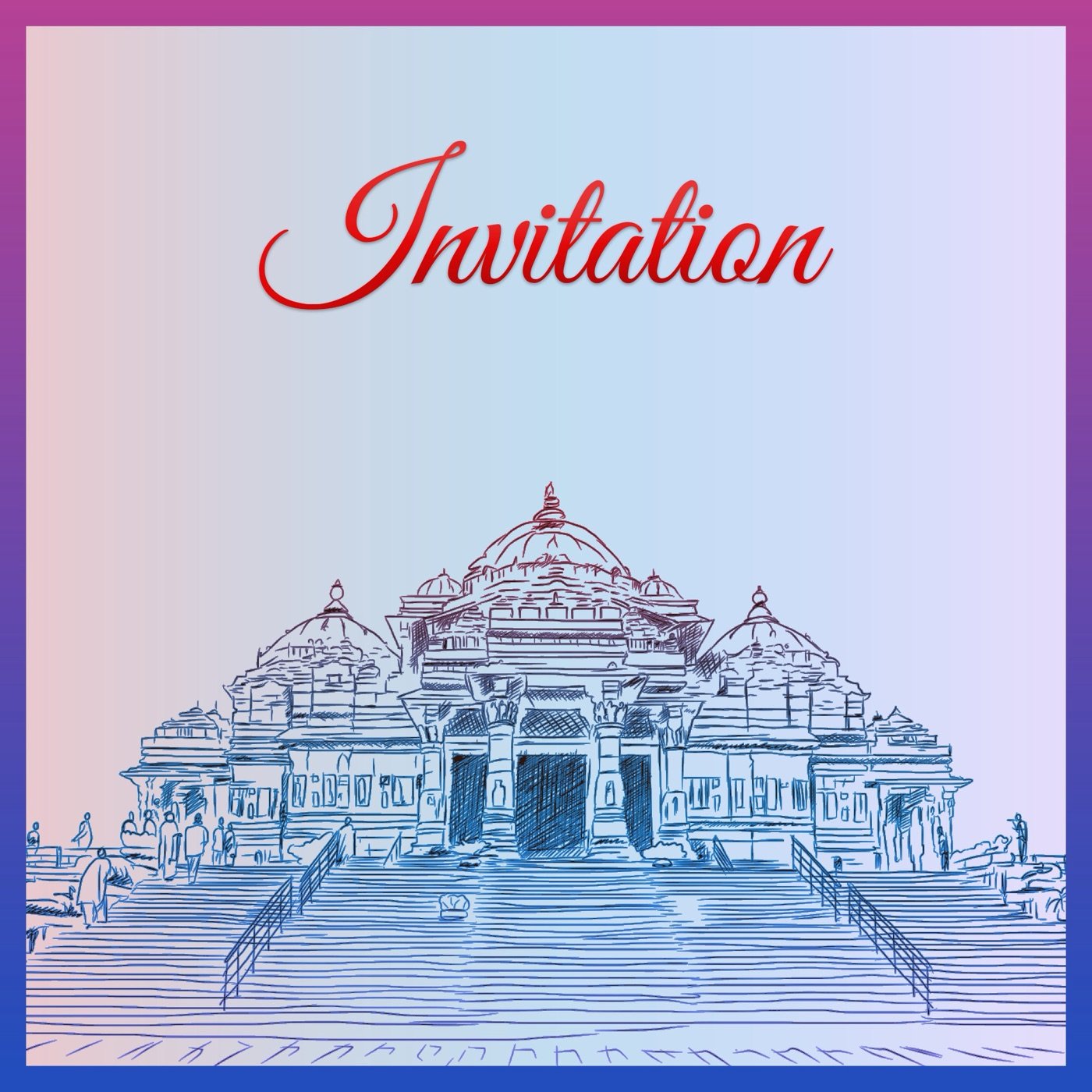 Invitation cover — Akshardham